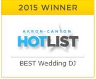 2015 Akron-Canton Hotlist Best Wedding DJ award